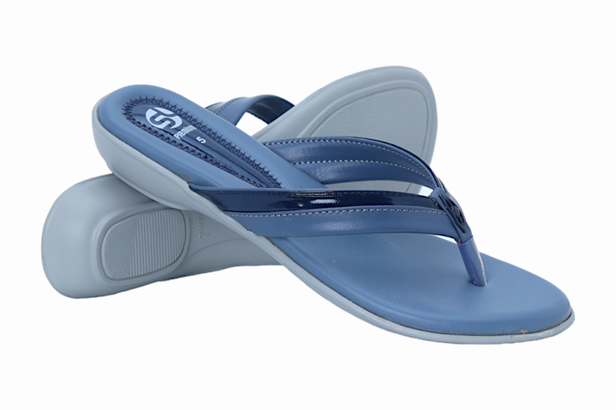 Ladies Comfort Chappal 57126 Suede Flats Shoes