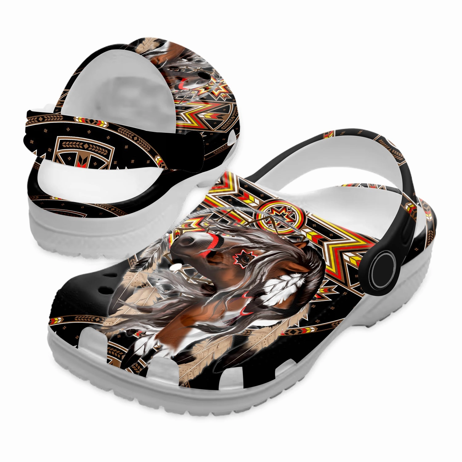 Mad Love Sandals Native Pattern Clog Shoes For Adult and Kid 89226 New