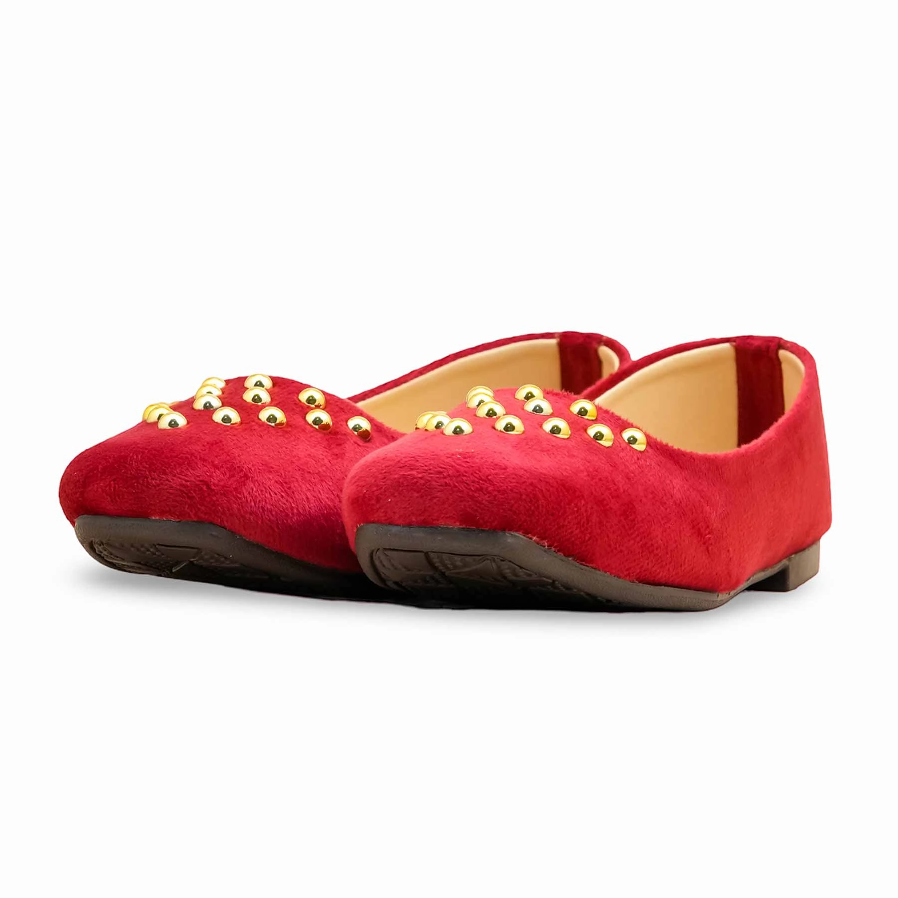 Flat Red Shoes Red Pumps For Ladies WN1265