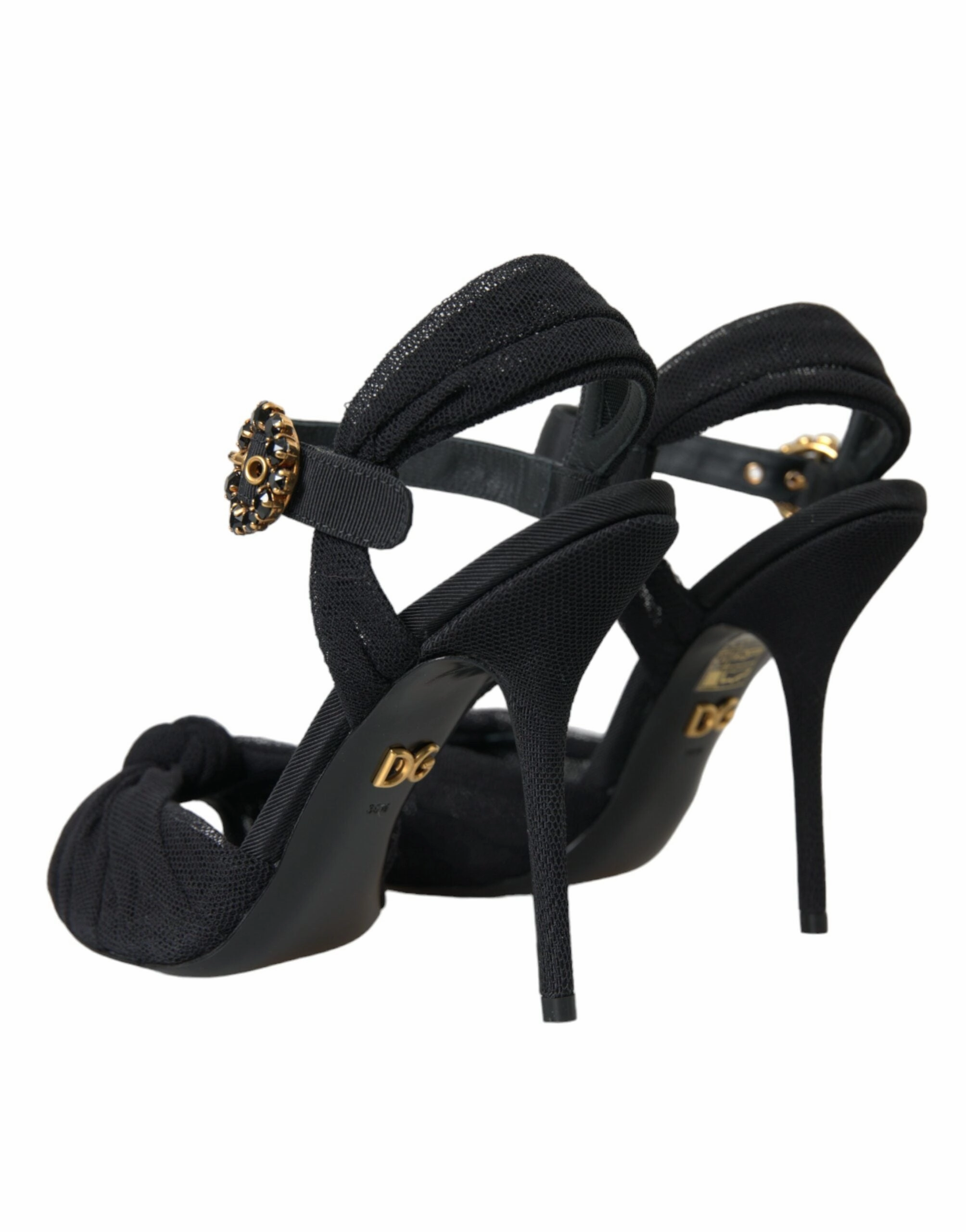 Black Suede Embellished Heels Sandals Shoes Jeffrey Campbell Fluxx Sandals