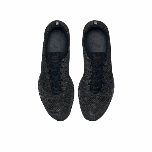 Nike Flyknit Racer Triple Black Asics Flat Foot Shoes
