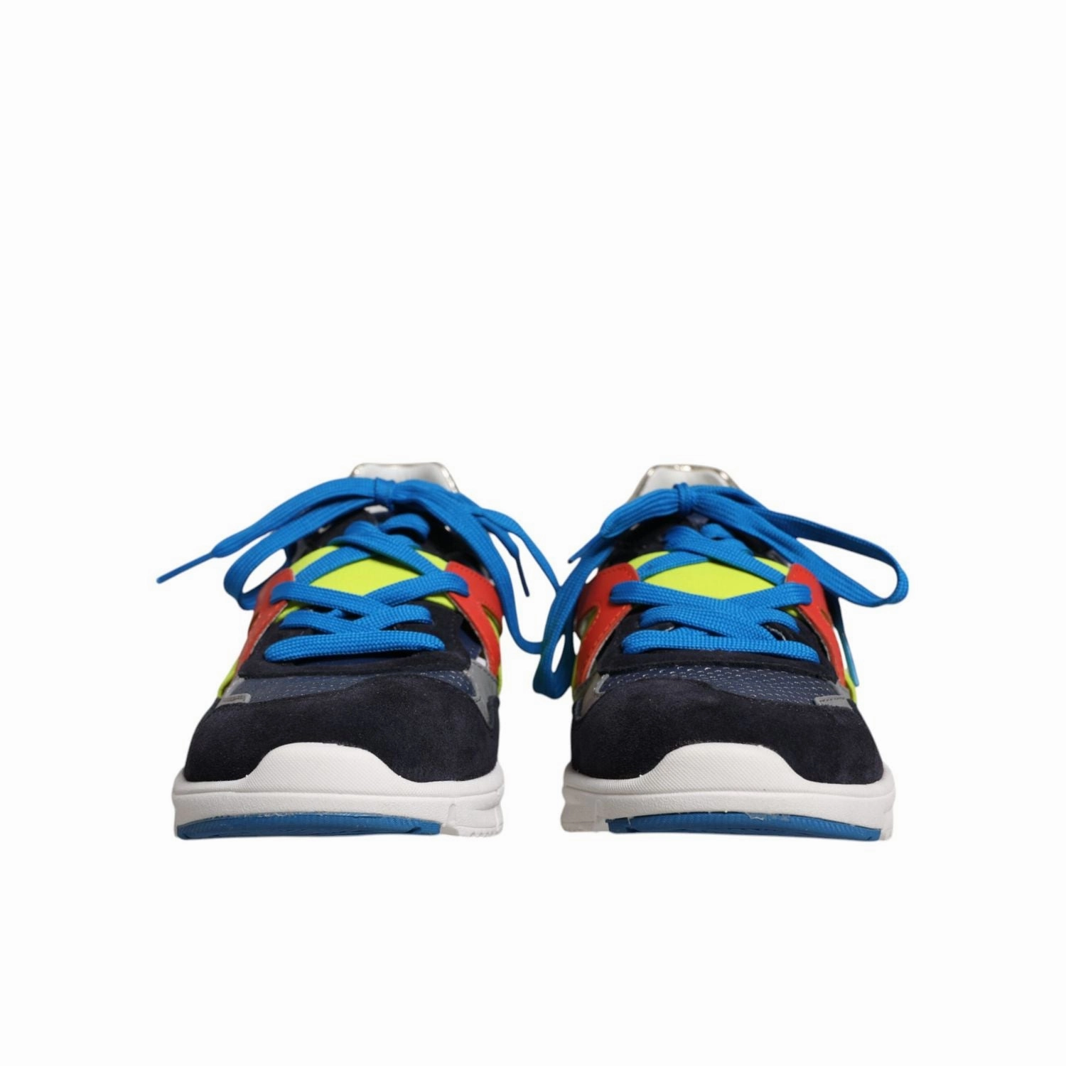 Dolce & Gabbana Multicolor Leather Suede Low Top Sneakers Shoes Lebron Sneakers All