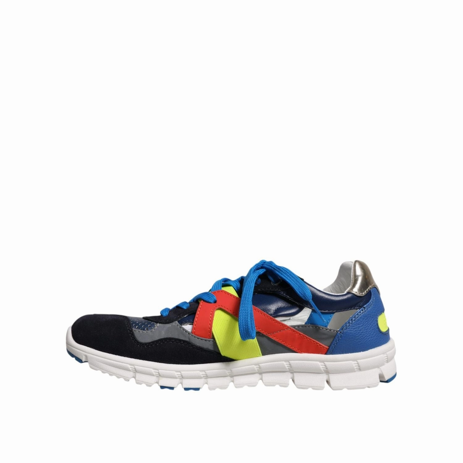 Dolce & Gabbana Multicolor Leather Suede Low Top Sneakers Shoes Grandprø Crossover Sneakers