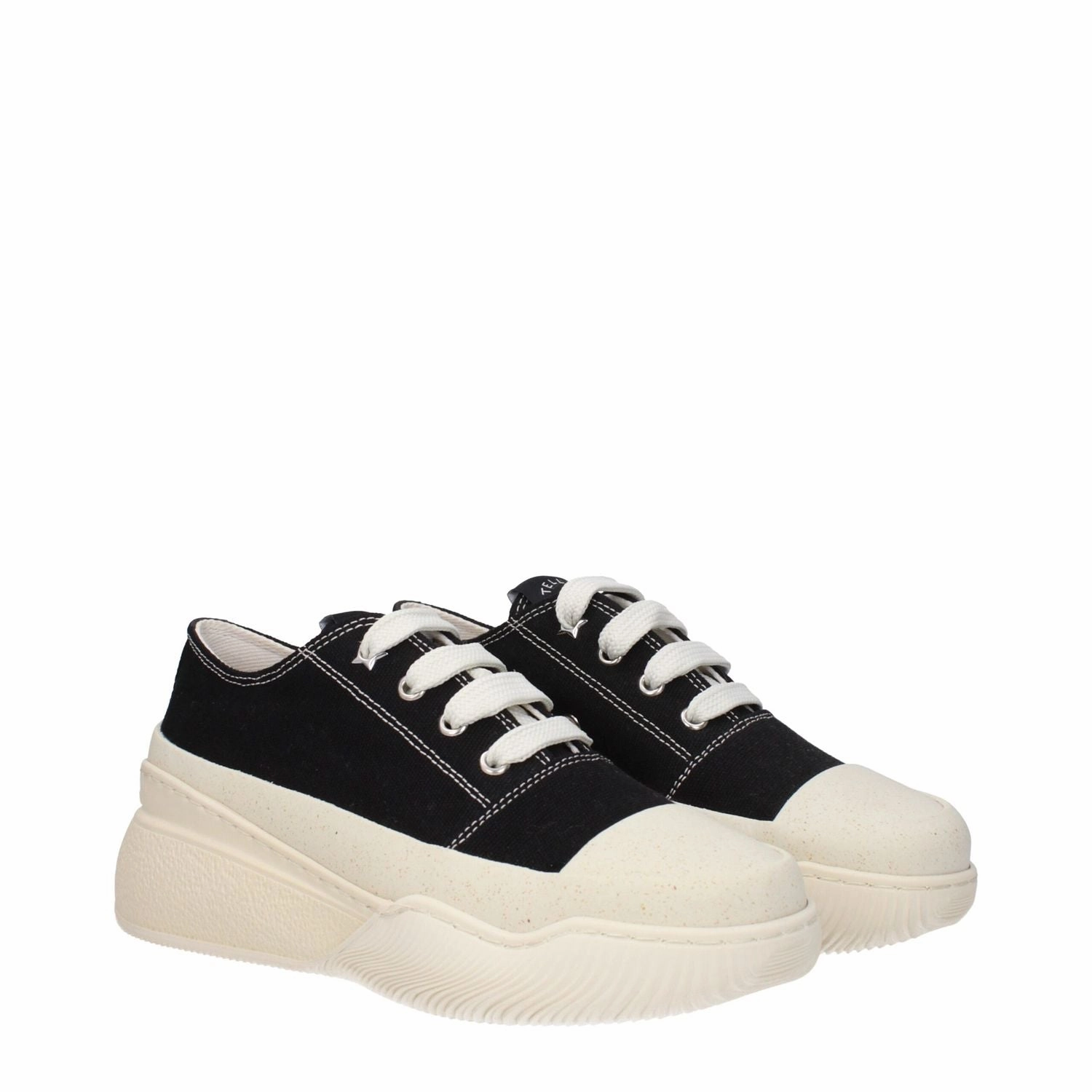Stella McCartney Black Fabric Chunky Sneakers Babolat Sneakers