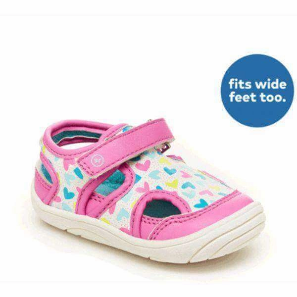 Sparkly Sandals Stride Rite Wave Pink Infant/Toddler Sandals (Water Friendly/Machine Washable)