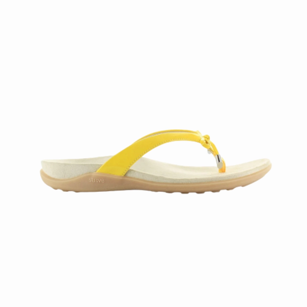 Strive Island  Women's Ray Flower Comfort Sandal - 25047RFW Flip Flops Vs Barefoot