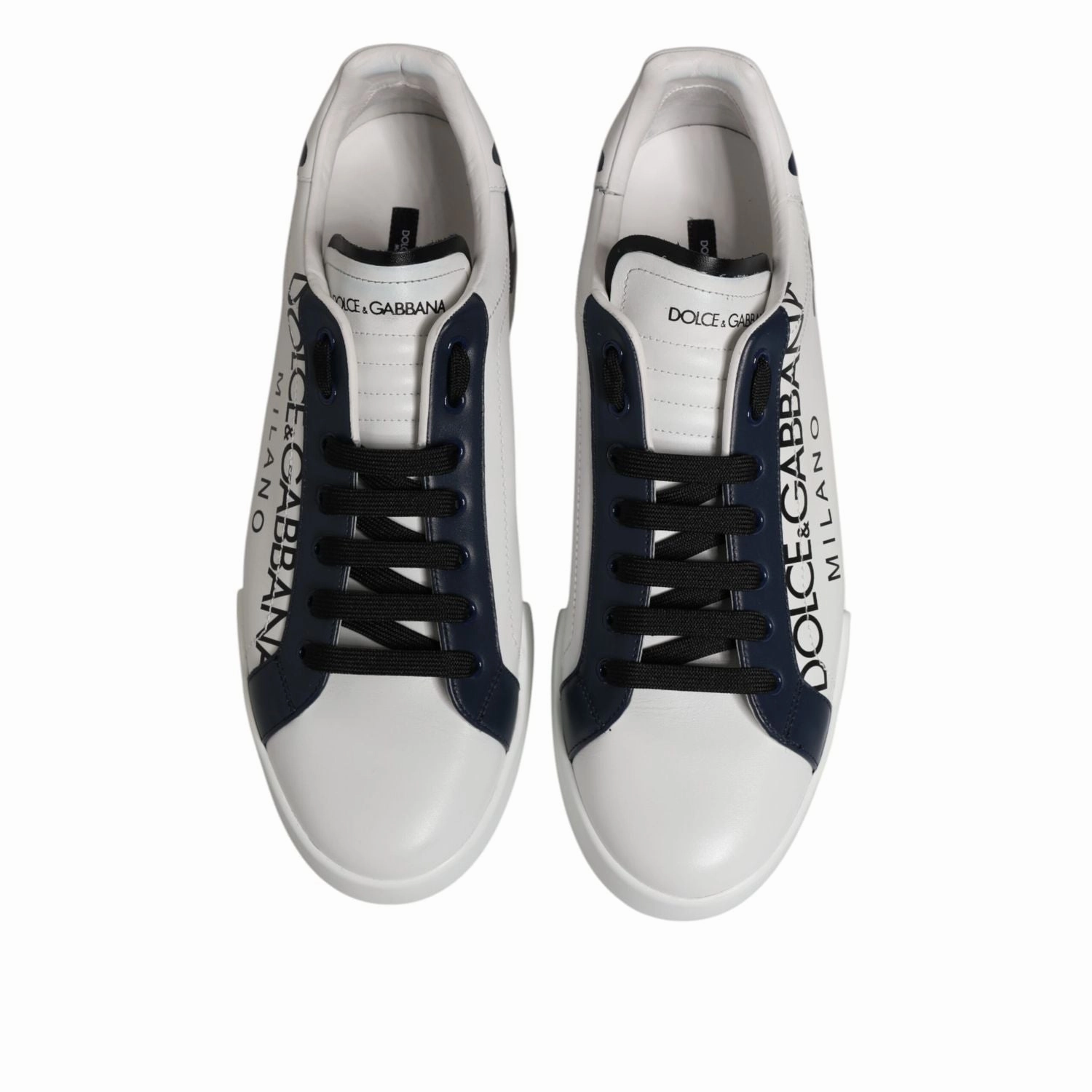 Dolce & Gabbana White Blue Crown Low Top Sneakers Shoes Shoes Sneakers Converse