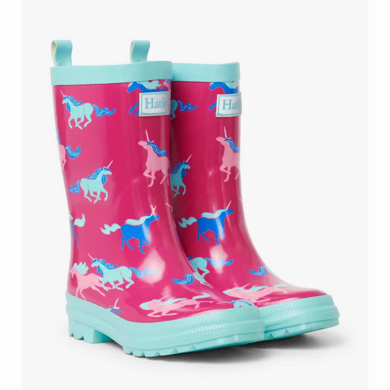 Hatley Frolicking Unicorns Shiny Rainboots (Toddler/Little Kid) Casual Shoes To Wear With Skinny Jeans