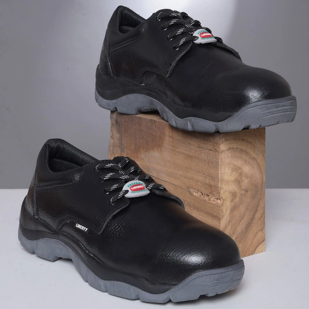Casual Suede Shoes Freedom Casual (Black) Safety Double Density Steel Toe Shoes SHIELD-ST By Liberty