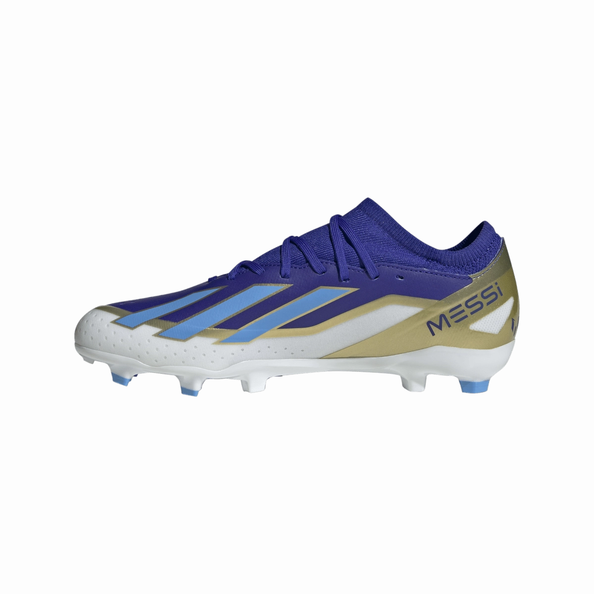 Adidas Shoes 420 adidas X Crazyfast League Firm Ground Messi Adult Soccer Shoes ID0712 Lucid Blue/Blue Burst/Cloud White