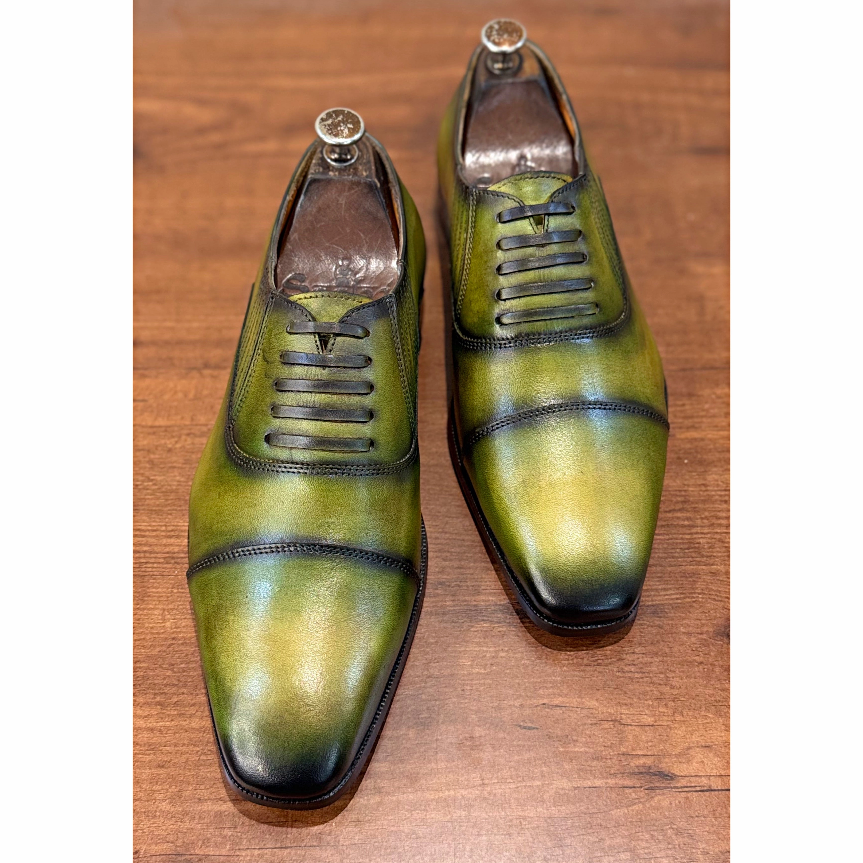 Nice Penny Loafers Lorenzo Olive Patina Loafers