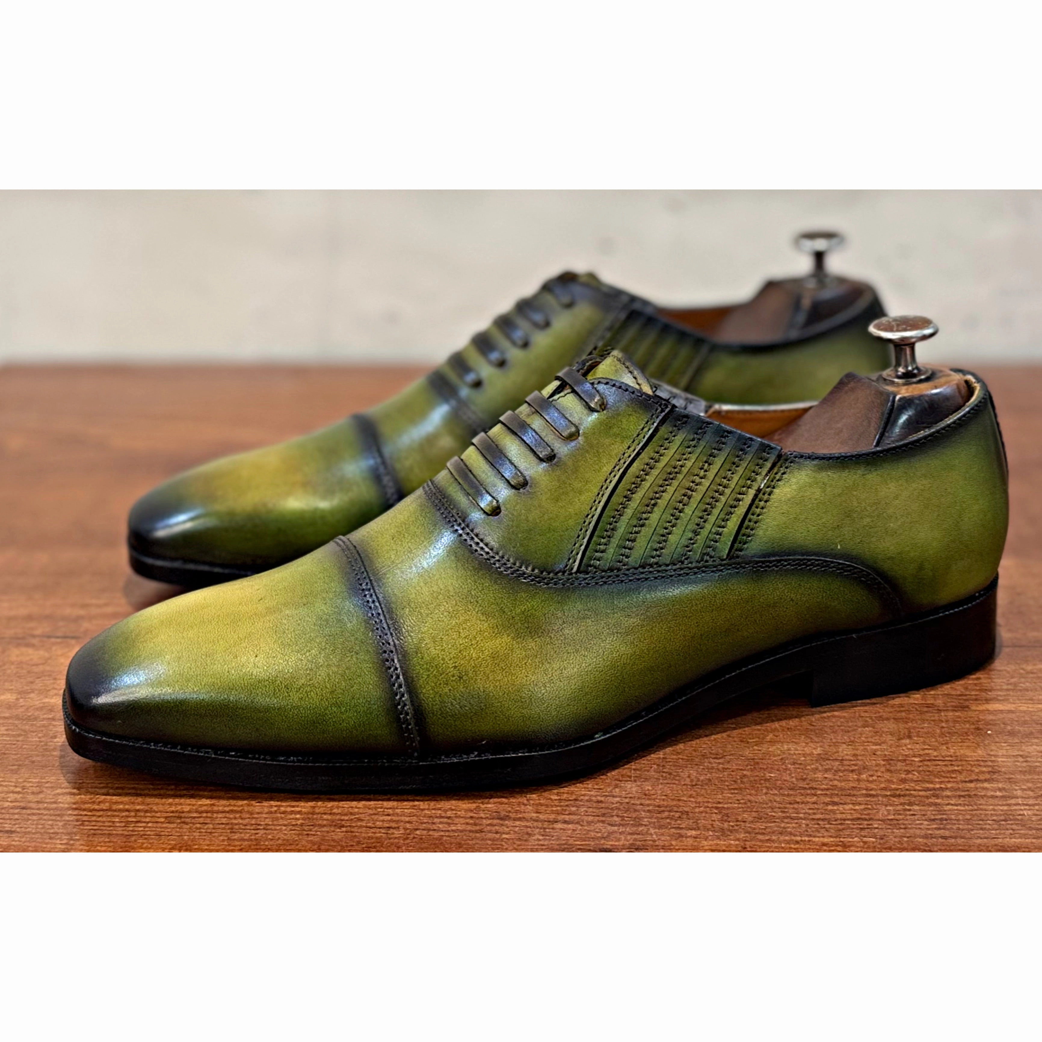 Randolph Loafers Lorenzo Olive Patina Loafers