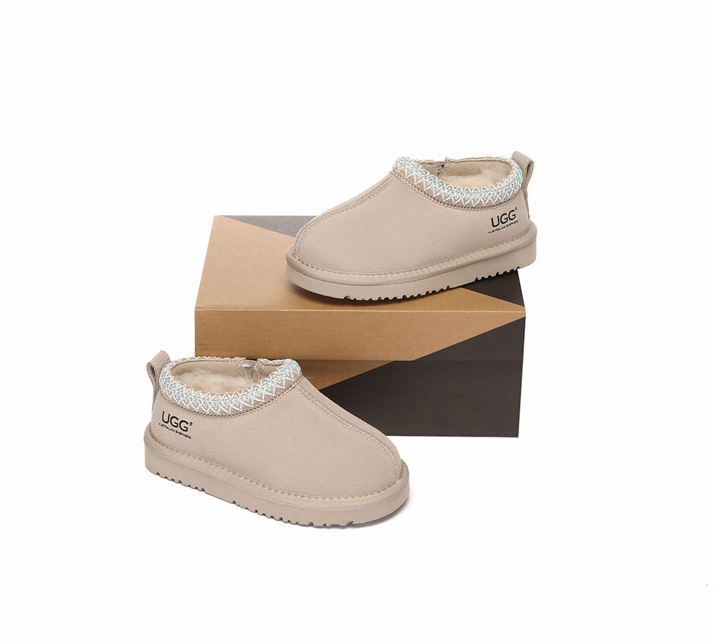 AUSTRALIAN SHEPHERD UGG Slippers Kids Ankle Tazzy Tay Buckle Slippers