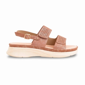 Sandals Leather Slides Pink Formal Women Sandal PU0524