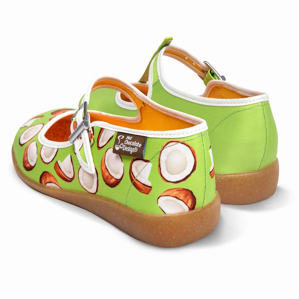 Square Toe Flat Shoes Chocolaticas Coco Women's Mary Jane Flat
