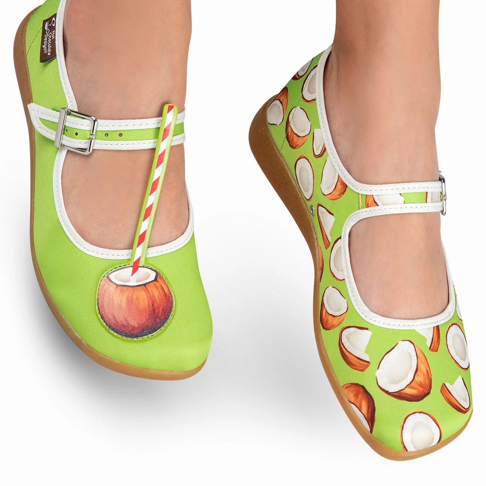 Chocolaticas Coco Women's Mary Jane Flat Semi Formal Flat Shoes