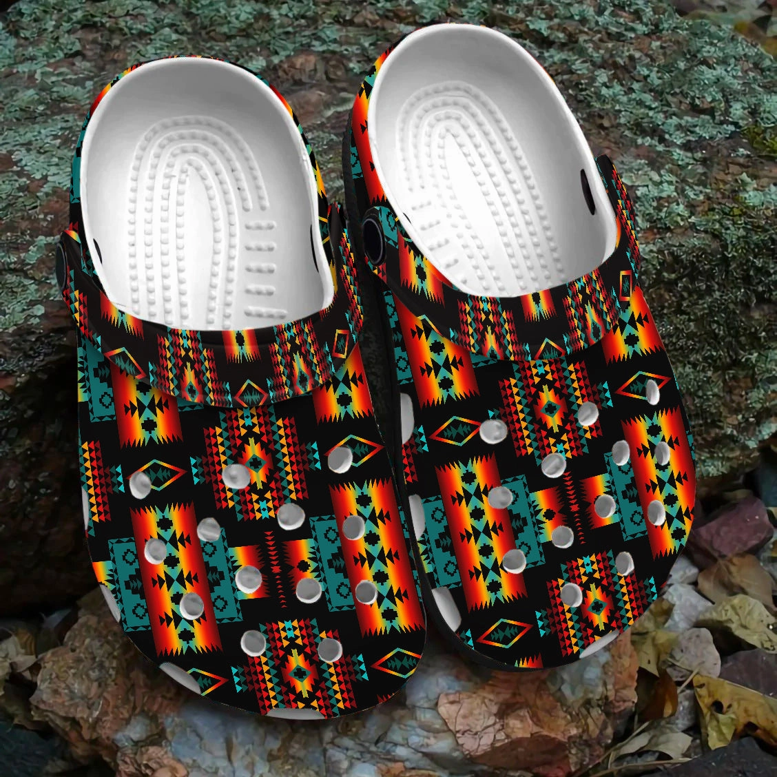 Native Pattern Clog Shoes For Adult and Kid 89230 New Sandals For Hallux Valgus