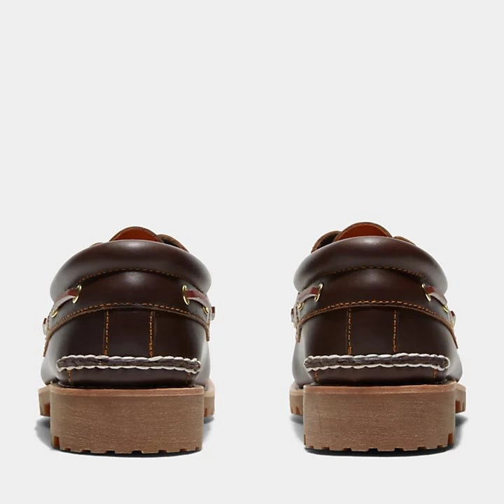 Timberland 3-Eye lug boat shoe Classic Brown M Loafers With Bow