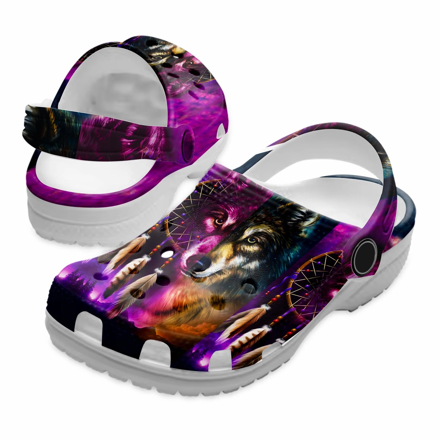 Native Pattern Clog Shoes For Adult and Kid 89102 New Best Sandals To Wear With Plantar Fasciitis