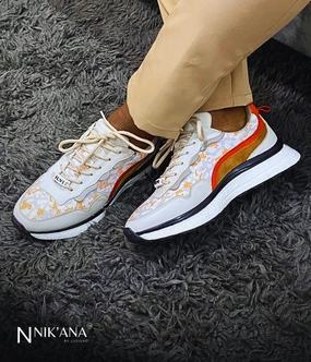 iLVi061-Lace up: Biege Best Running Shoes For Supination And Flat Feet