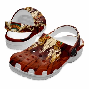 Native Pattern Clog Shoes For Adult and Kid 89171 New Sanita Sandals
