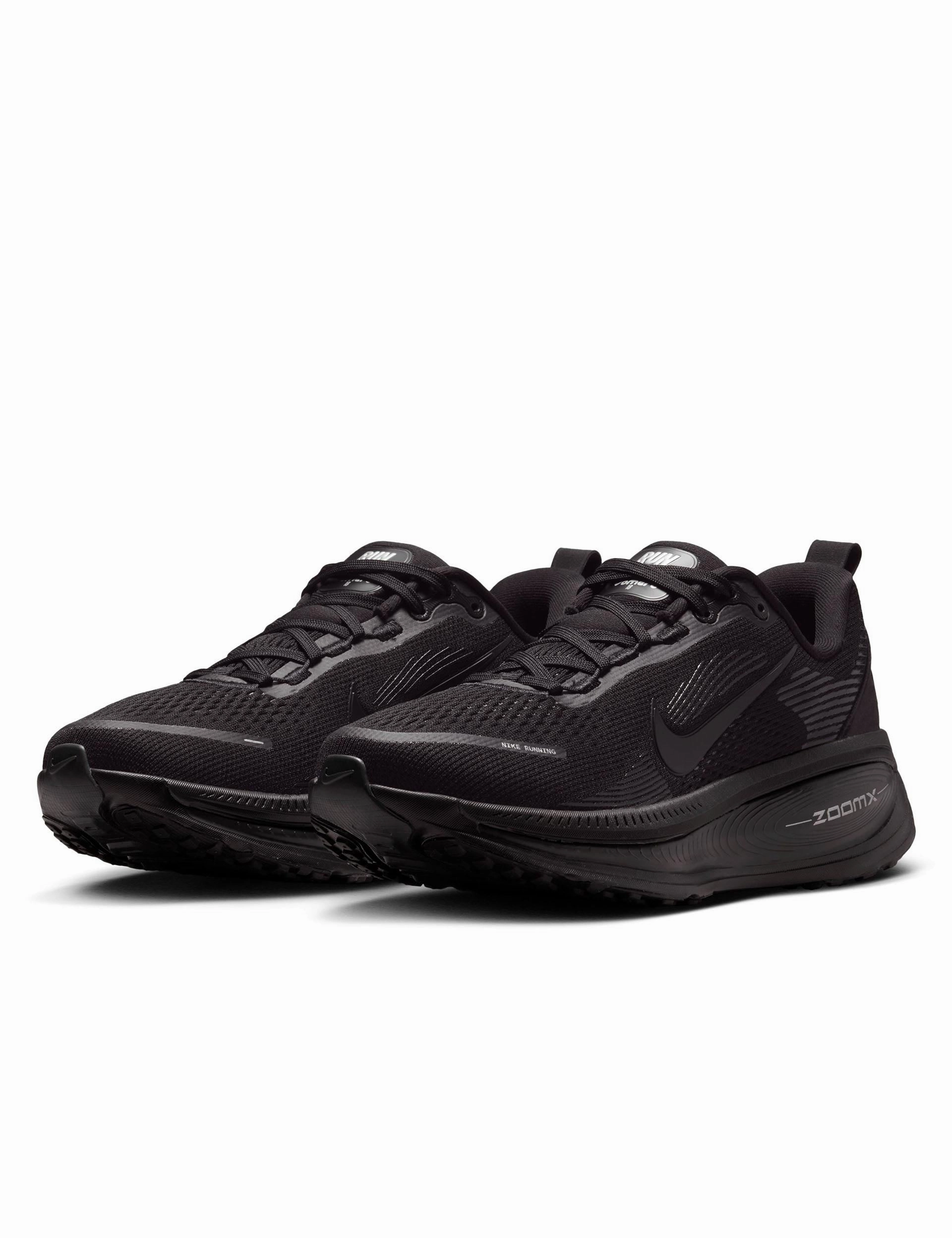 Vomero 18 Running Shoes - Black/Dark Smoke Grey/Light Smoke Grey Cushion Shoes Running