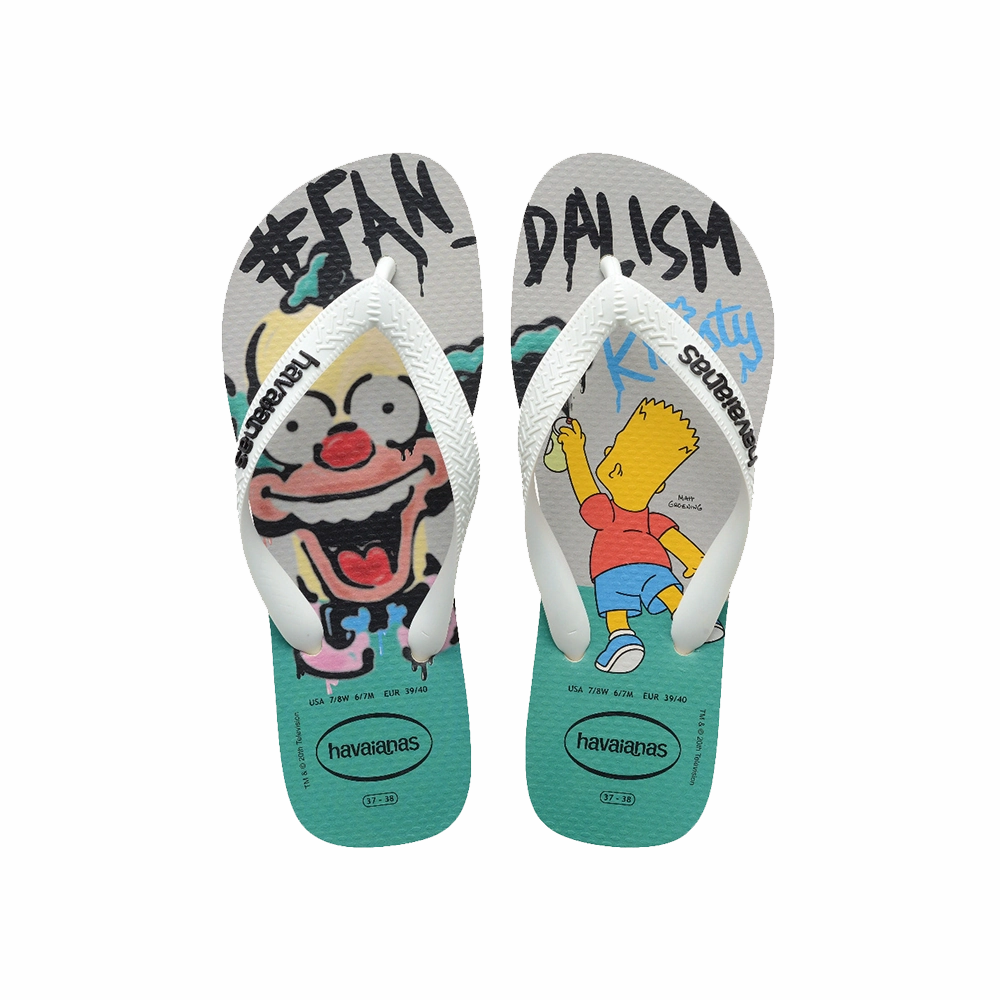 Simpsons Flip Flops Big Sole Flip Flops