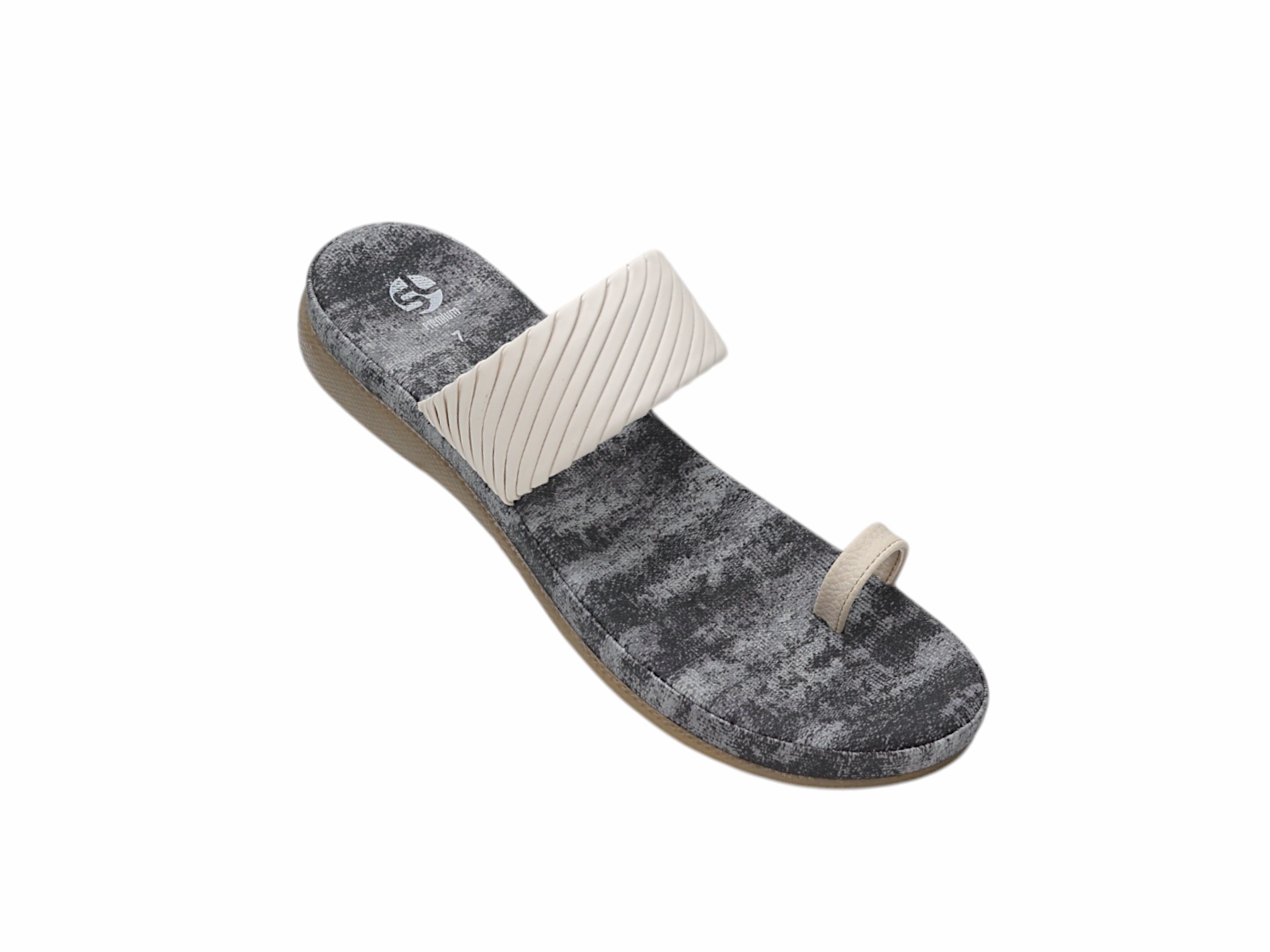 Comfort Ladies Chappal 57156 Flat Trigger Shoe For