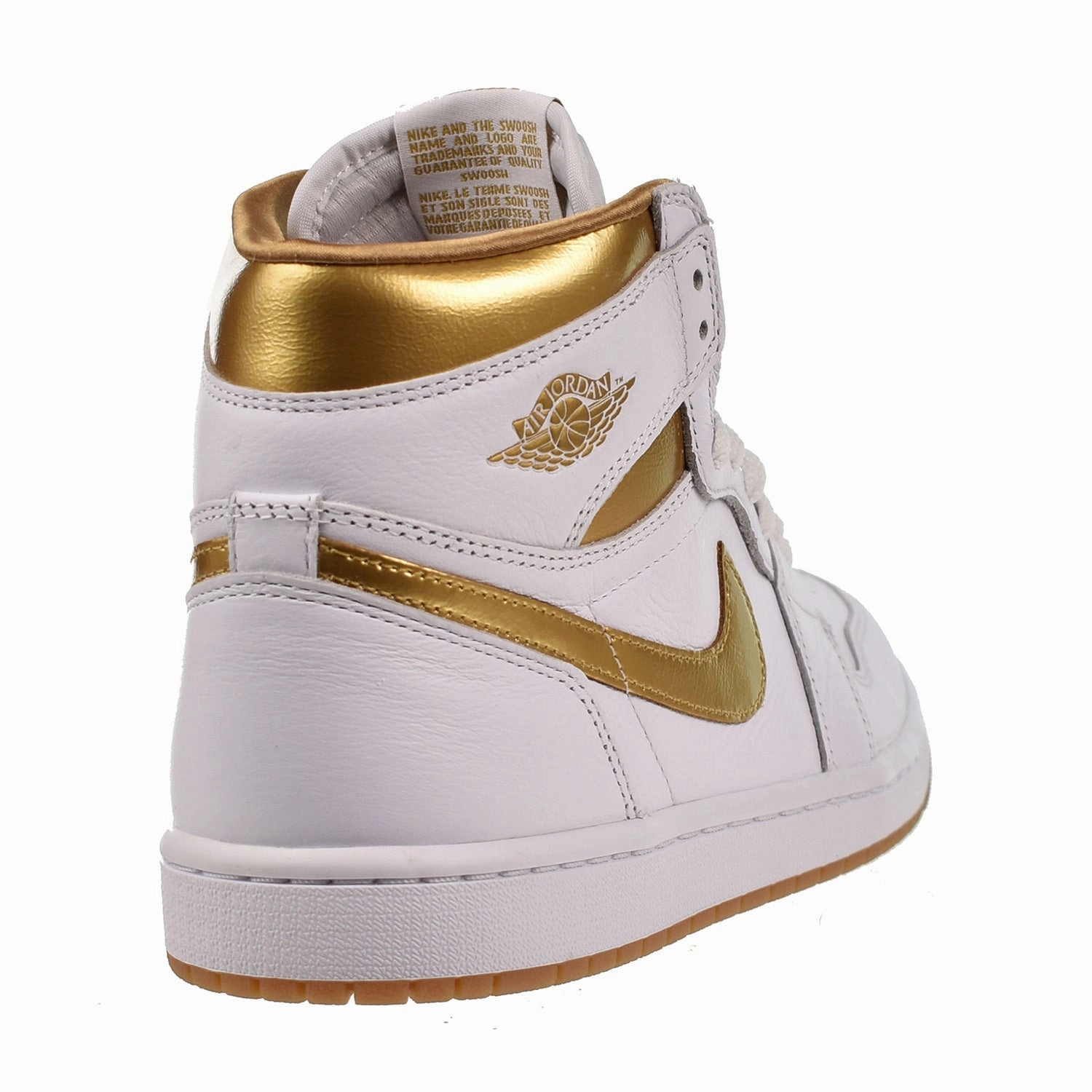 Jordan 1 Retro High OG Women's Shoes White-Metallic Gold Best Asics Shoes 2024