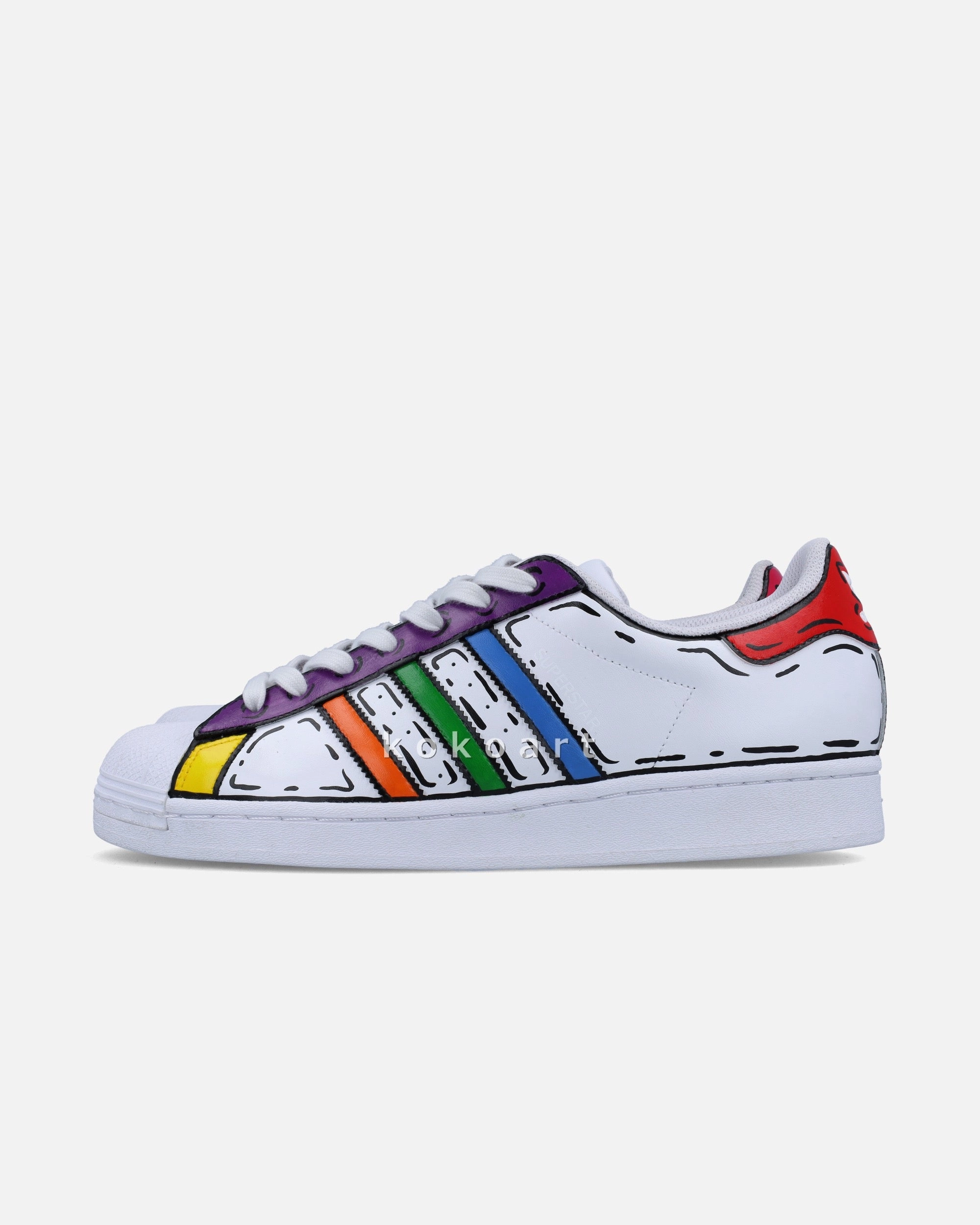 Bad Bunny Adidas Bokete Shoes Superstar Pride Cartoon