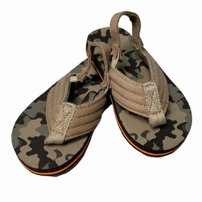 Brador Sandals Cat & Jack Boys Sandals Size 5/6 Toddler Brown Camouflage Slingback Thongs