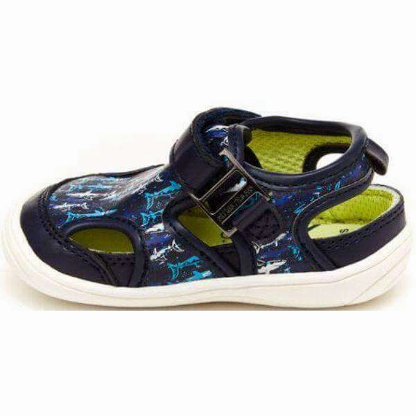 Stride Rite Wave Blue Infant/Toddler Sandals (Water Friendly/Machine Washable) Foldable Sandals