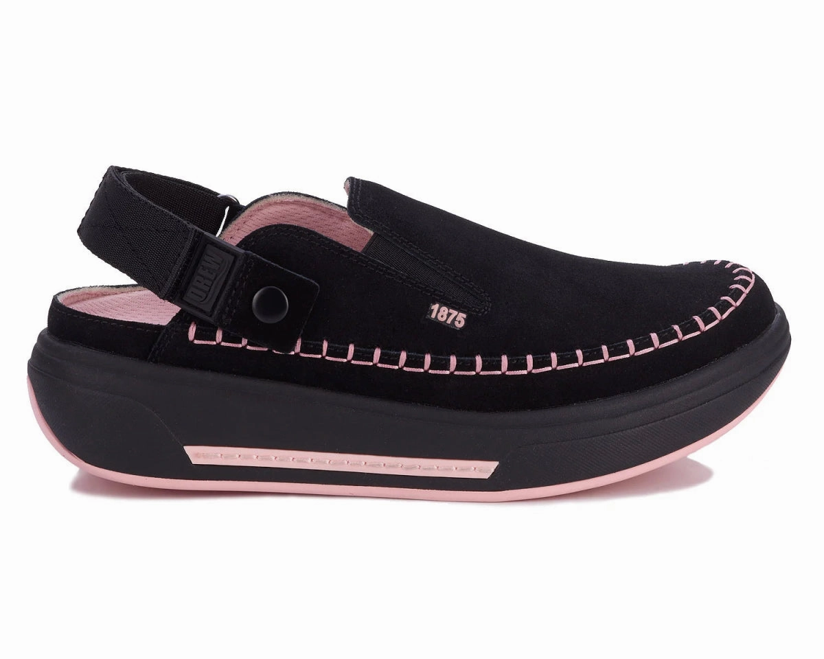 Air Raid Sneakers Drew Jazz Strap Mule Women's Shoes In Black Suede Combo