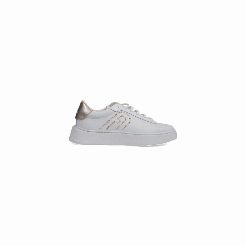 Flat Pedals Shoes White Polyethylene Low Top Sneakers
