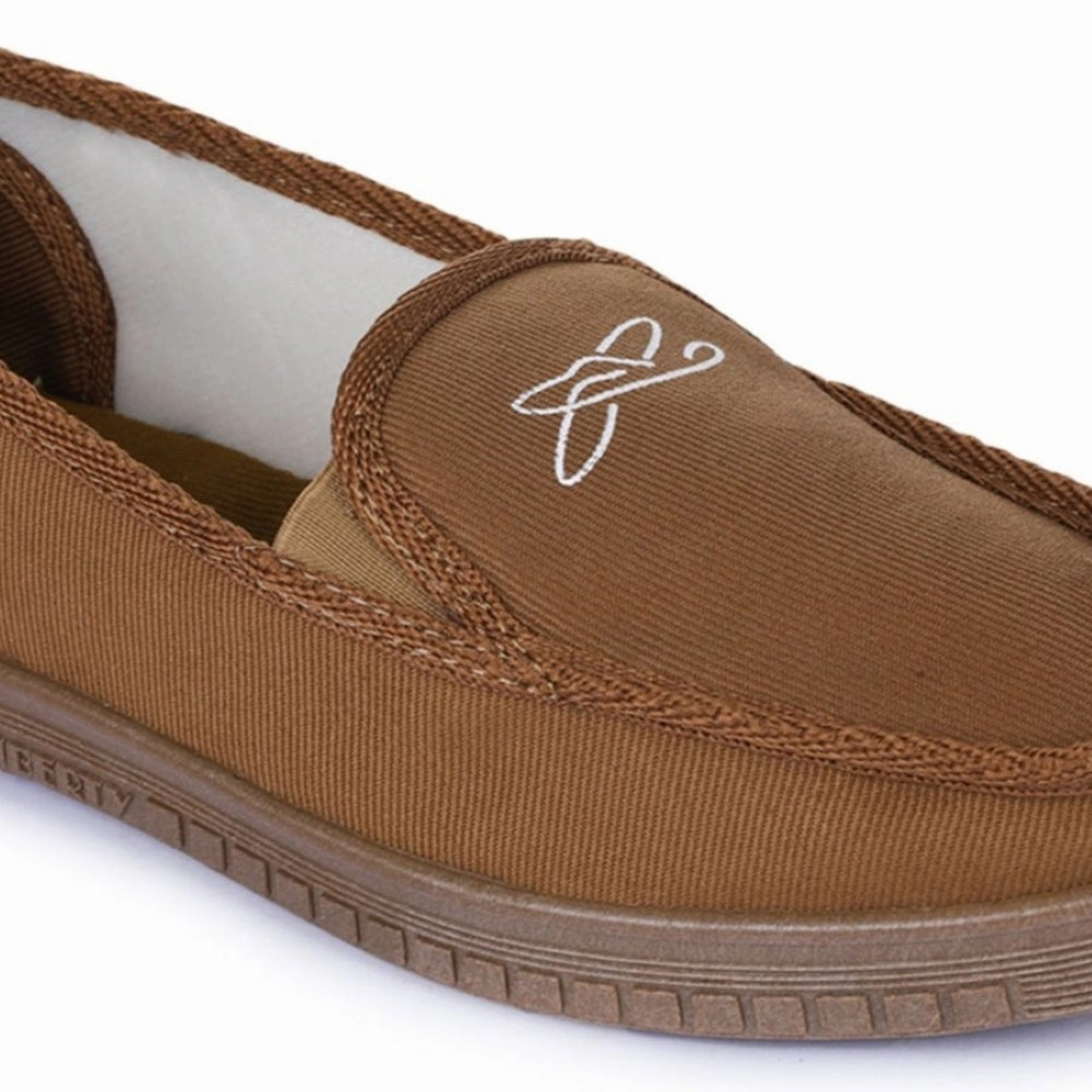 Casual Dress And Shoes A-HA Beige Casual Non Lacing Shoes For Men WALKER-E By Liberty