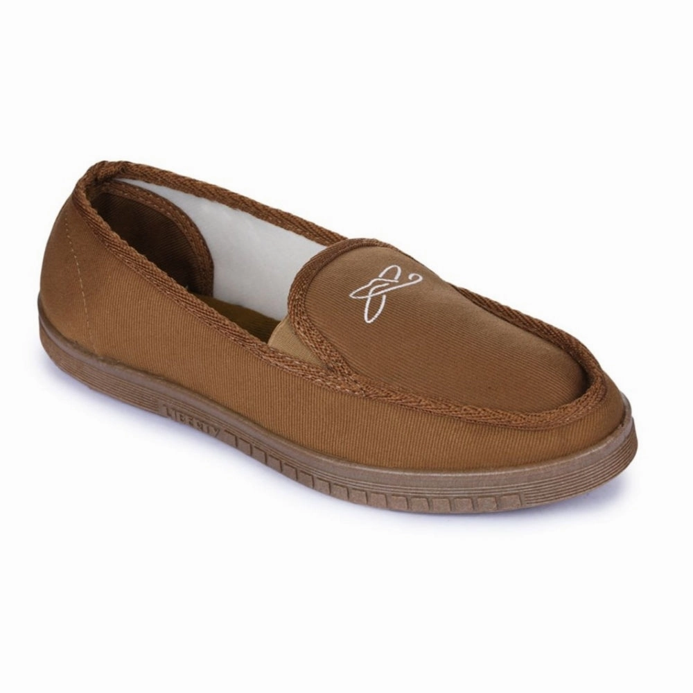 A-HA Beige Casual Non Lacing Shoes For Men WALKER-E By Liberty Business Casual Running Shoes