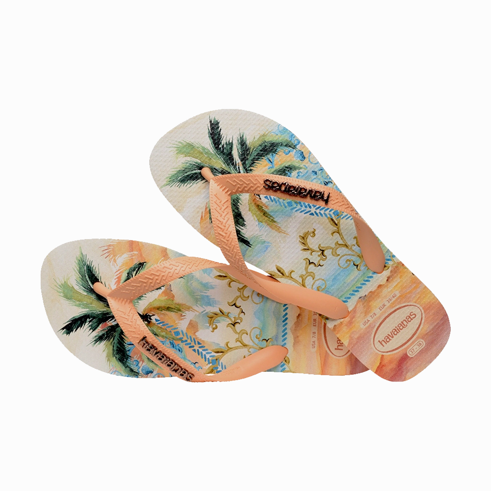 Top Tropicalia Vibes Flip Flops Patterned Flip Flops