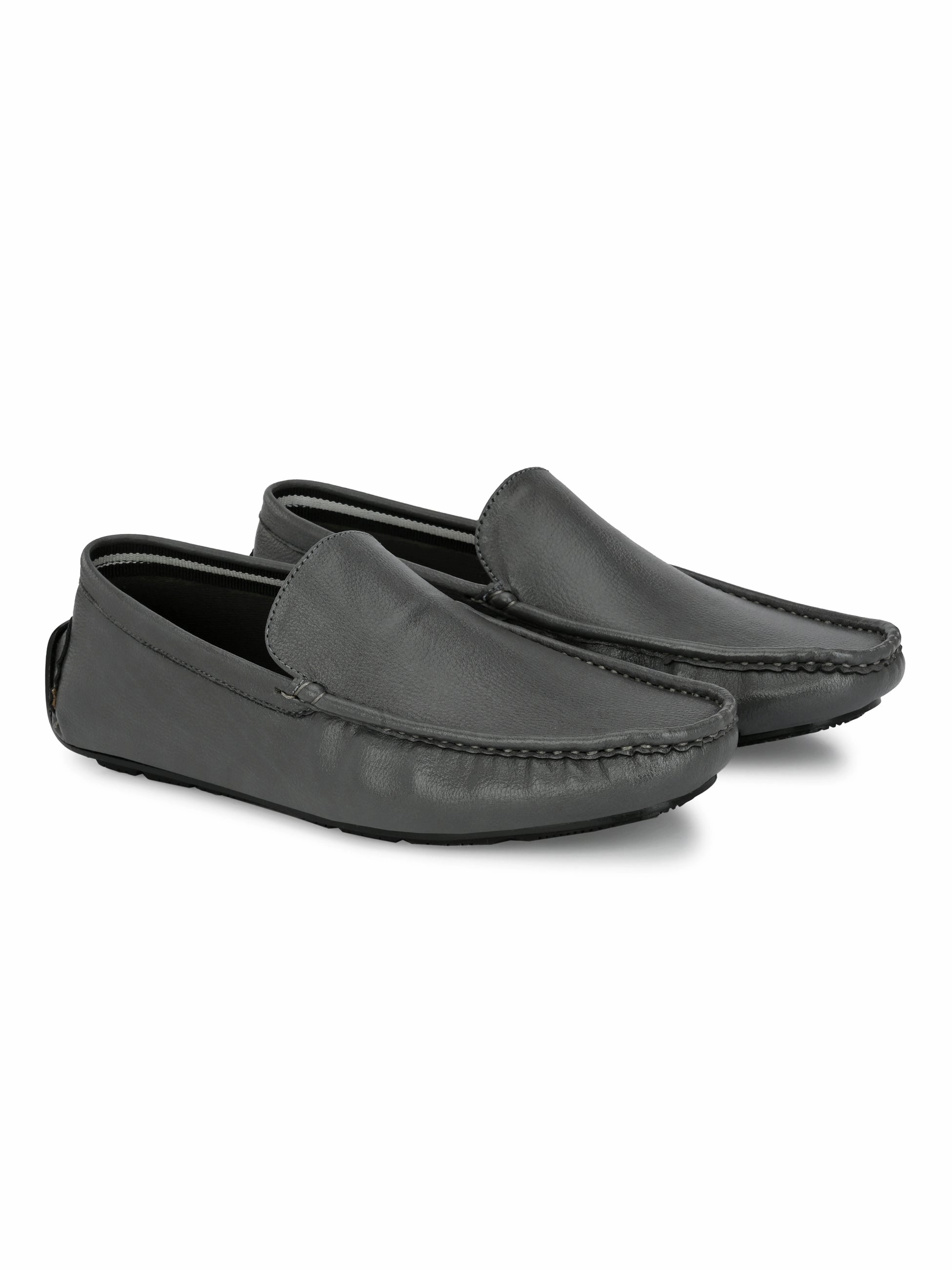 Swift Grey Solid Loafers Skechers Go Step Lite Washable Knit Loafers