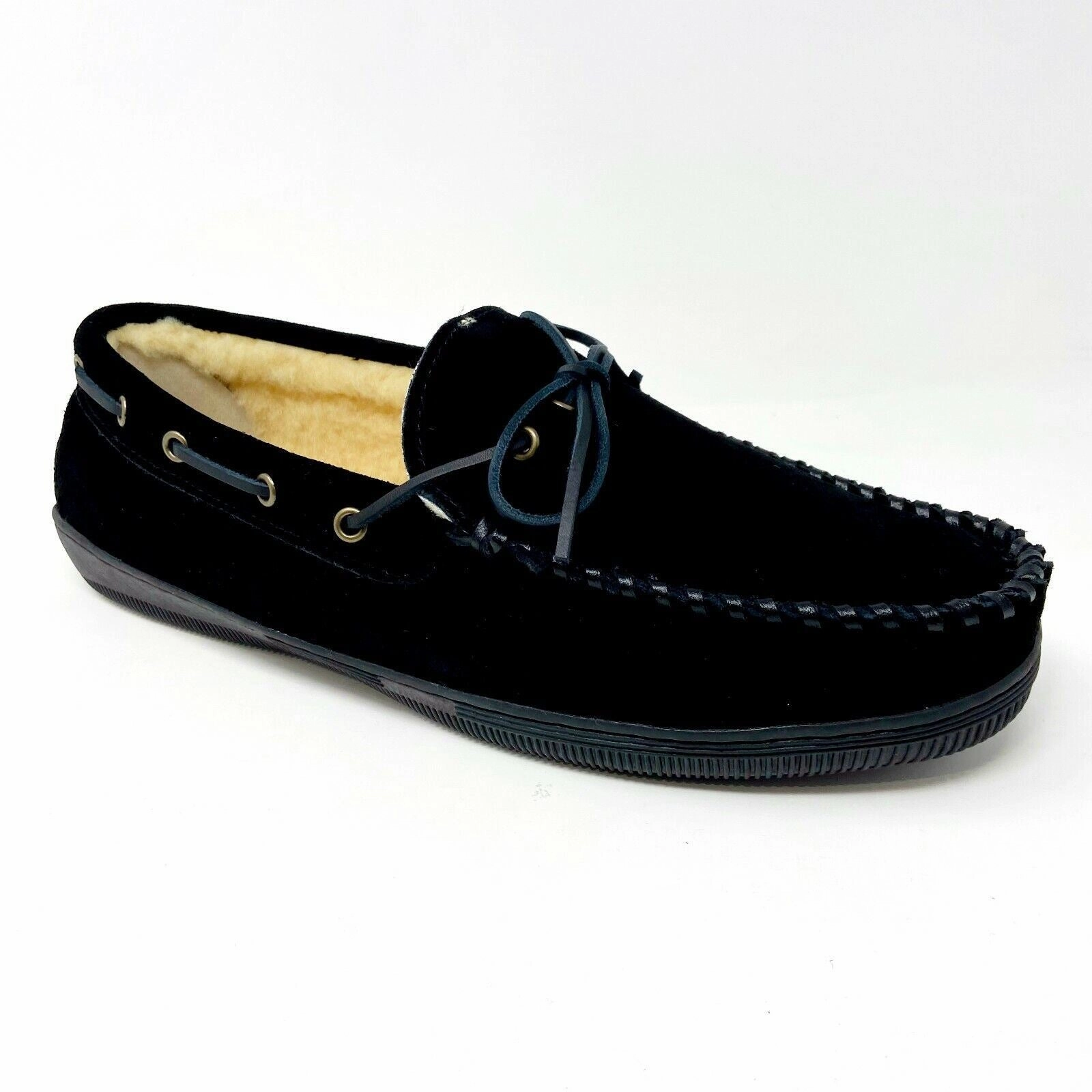 Tamarac by Slippers International Arizona Black Mens Comfort Slip On Shoe Moon Boots Slippers