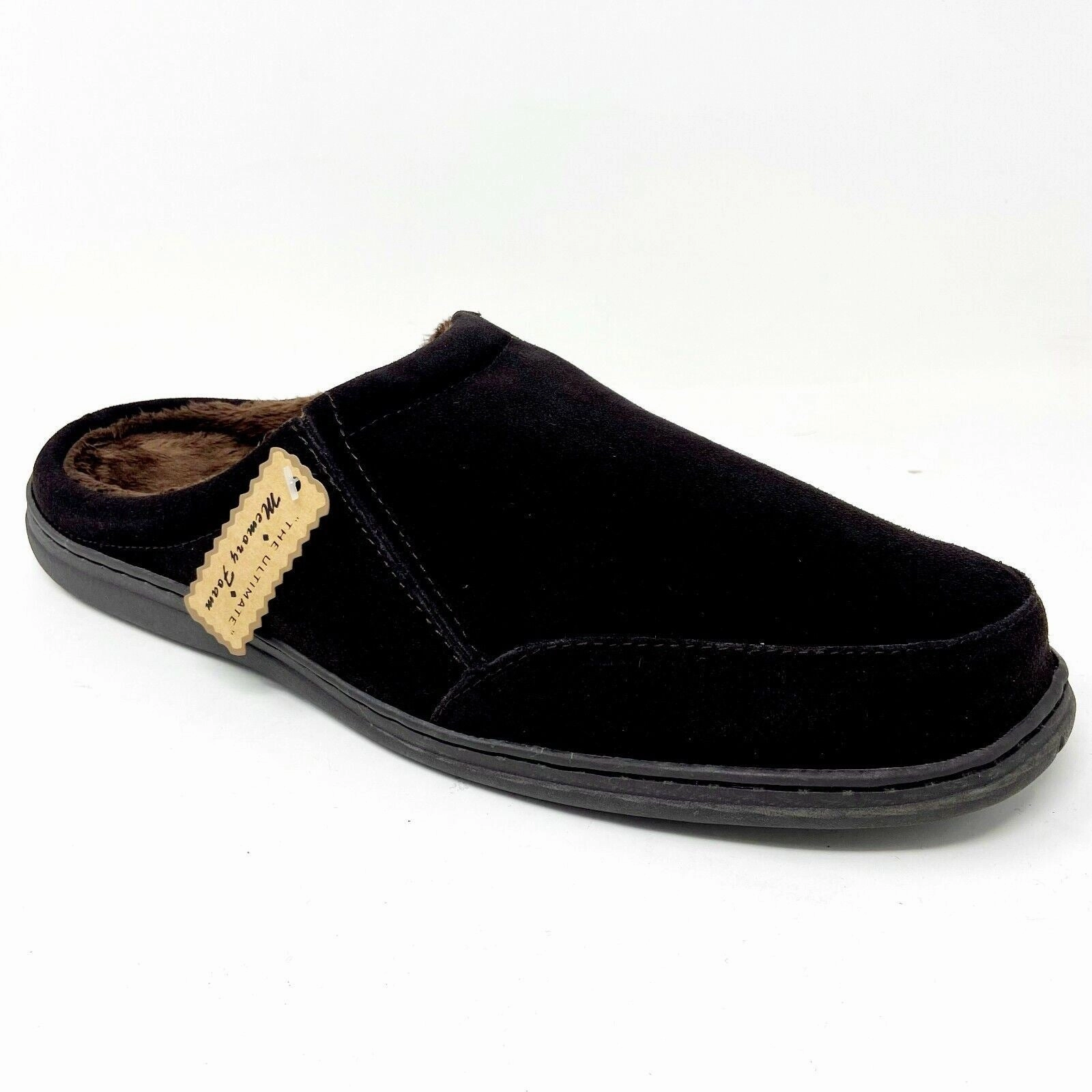 Arizona Essentials Eva Slide Sandal Tamarac Mens Koosh Rootbeer Cowhide Suede Comfort Slip On Slippers