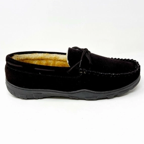 Tamarac Mens Utah Rootbeer Cowhide Comfort Slip On Comfort Slippers Designer Inspired Slippers