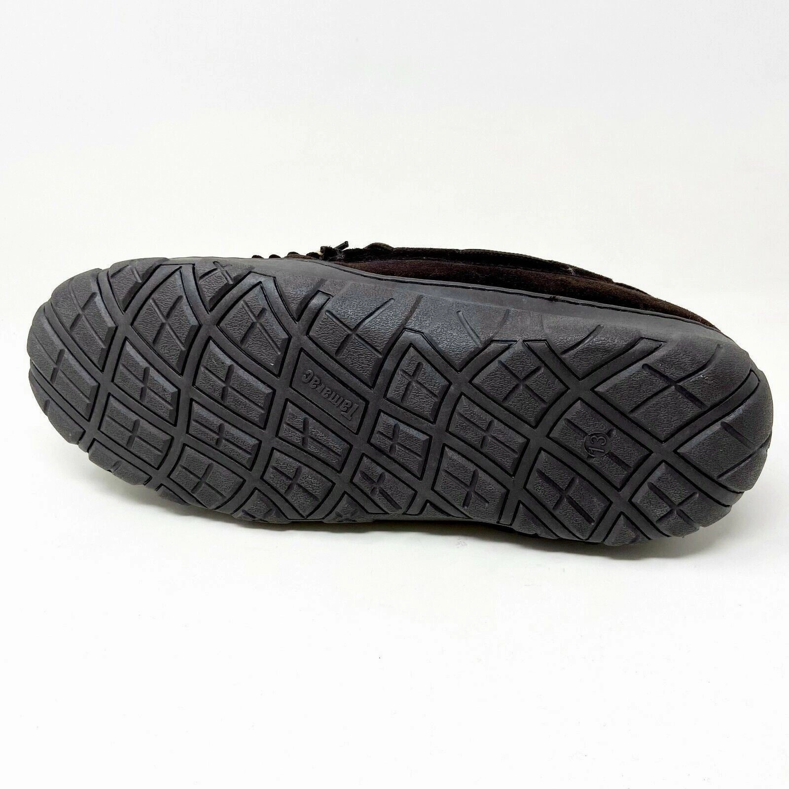 Tamarac Mens Utah Rootbeer Cowhide Comfort Slip On Comfort Slippers Fluffy Animal Slippers