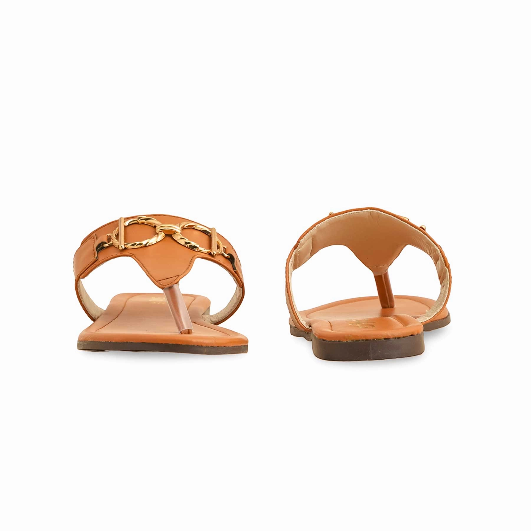 Tan Casual Chappal CL2046 Semi Casual Leather Shoes