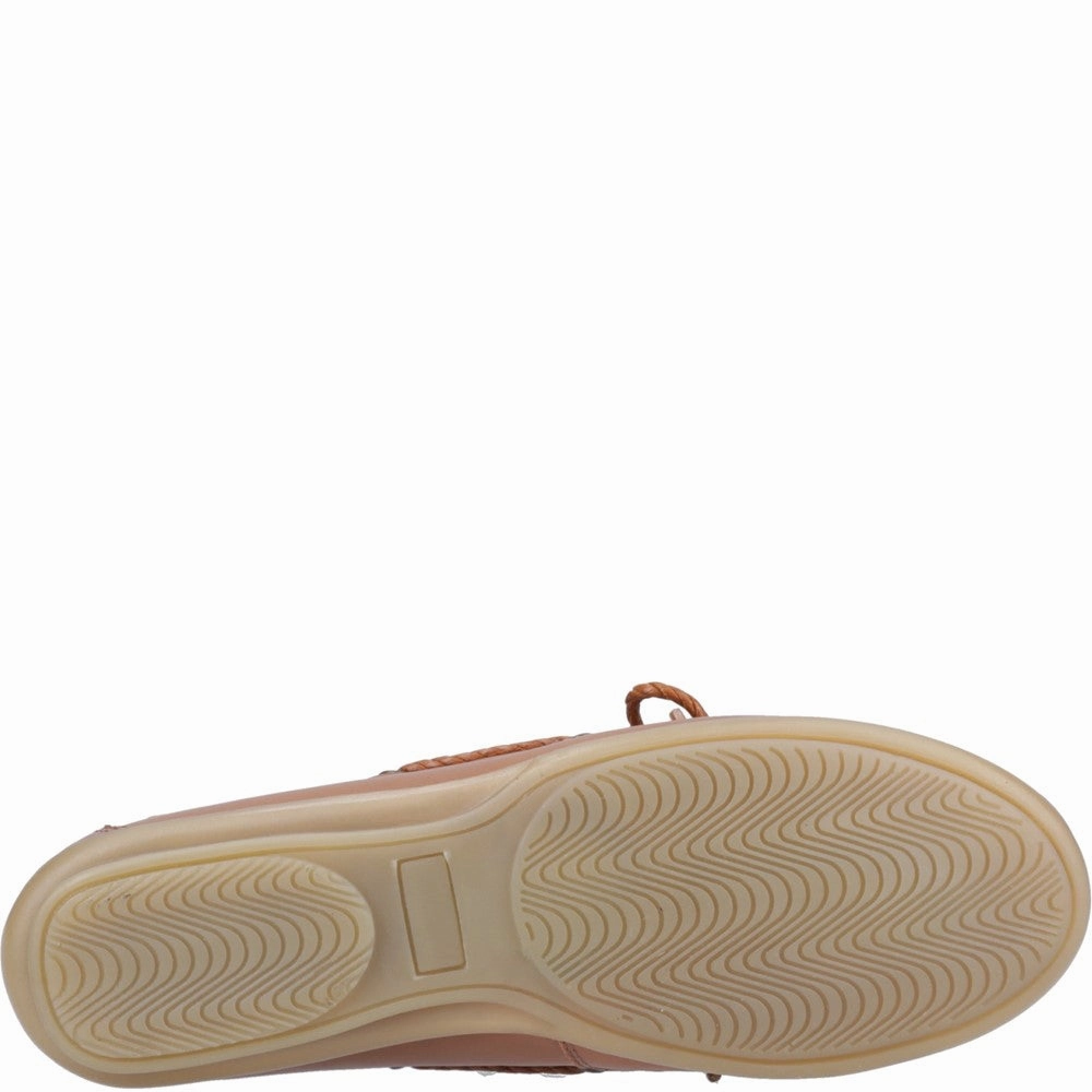 Flat Mule Shoes Tan Irene Boat Shoes