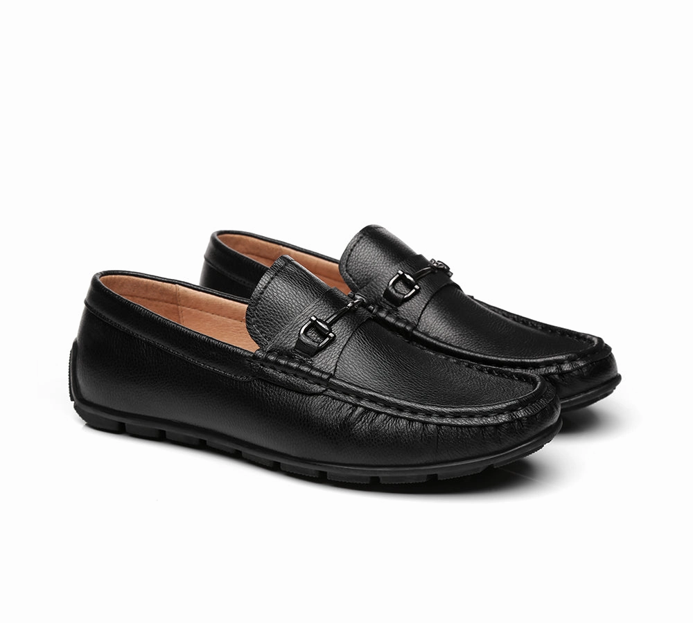 Hey Dude Paul Loafers TARRAMARRA Men Leather Black Loafers Colin