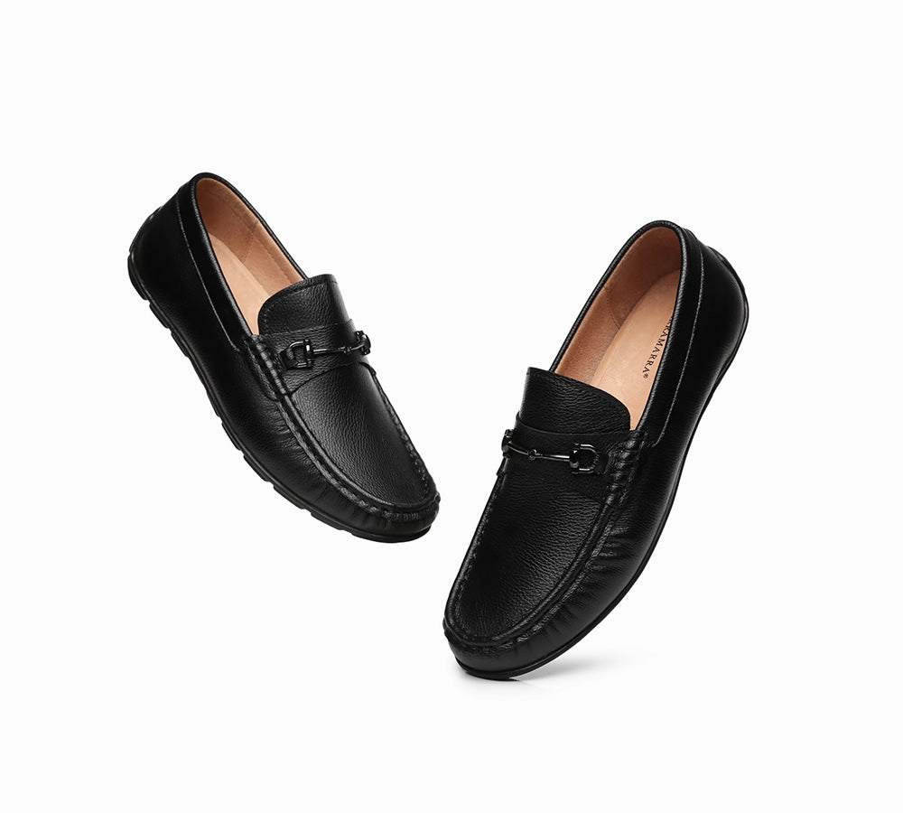 Traveler Penny Loafers TARRAMARRA Men Leather Black Loafers Colin