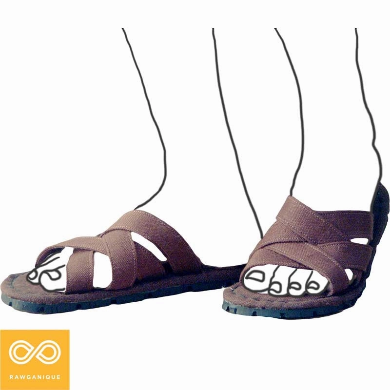 BEACON HILL Hemp Crossover Hurache Sandals Berkenstock Sandals