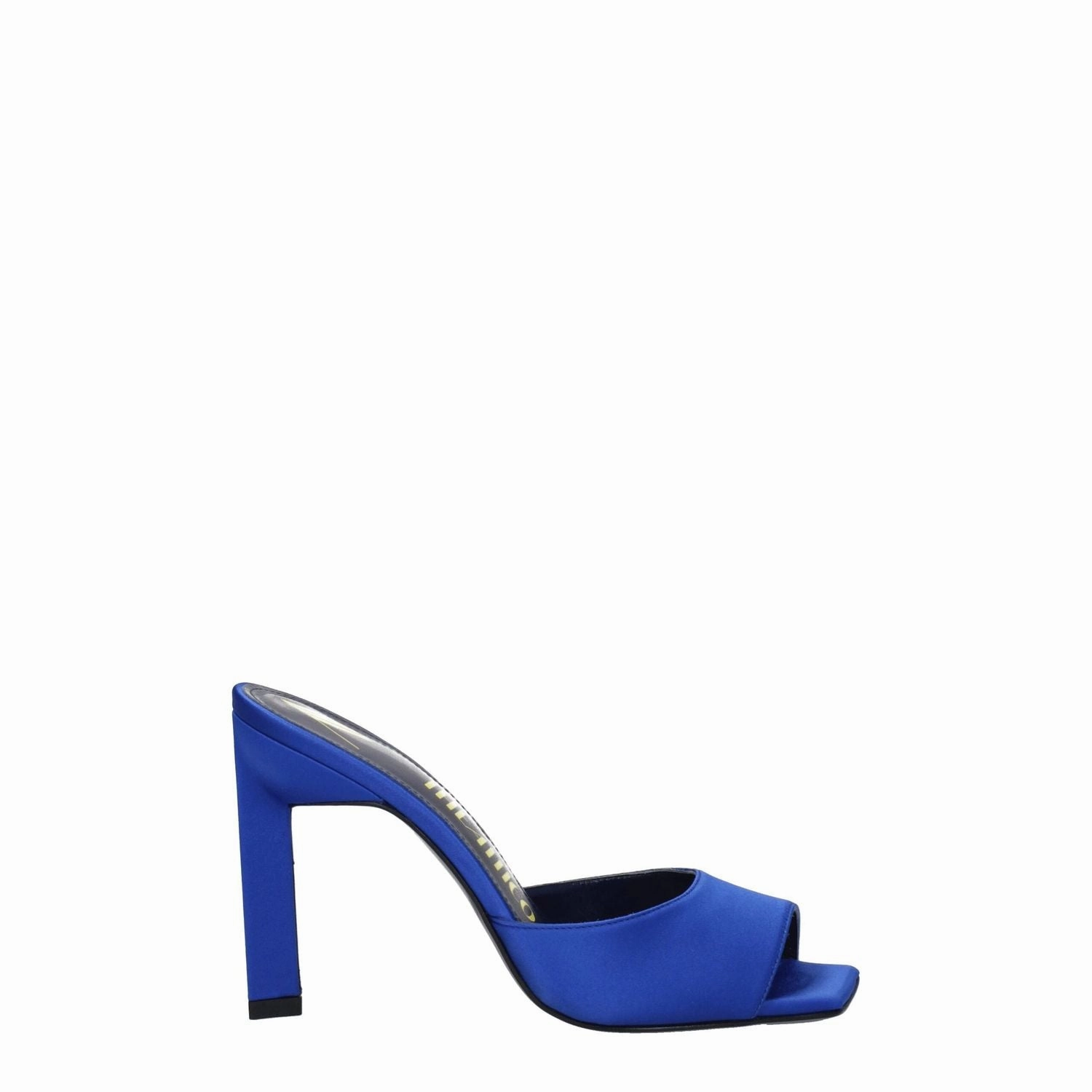 Heeled Fisherman Sandals The Attico Blue Satin Stiletto Heel Sandals