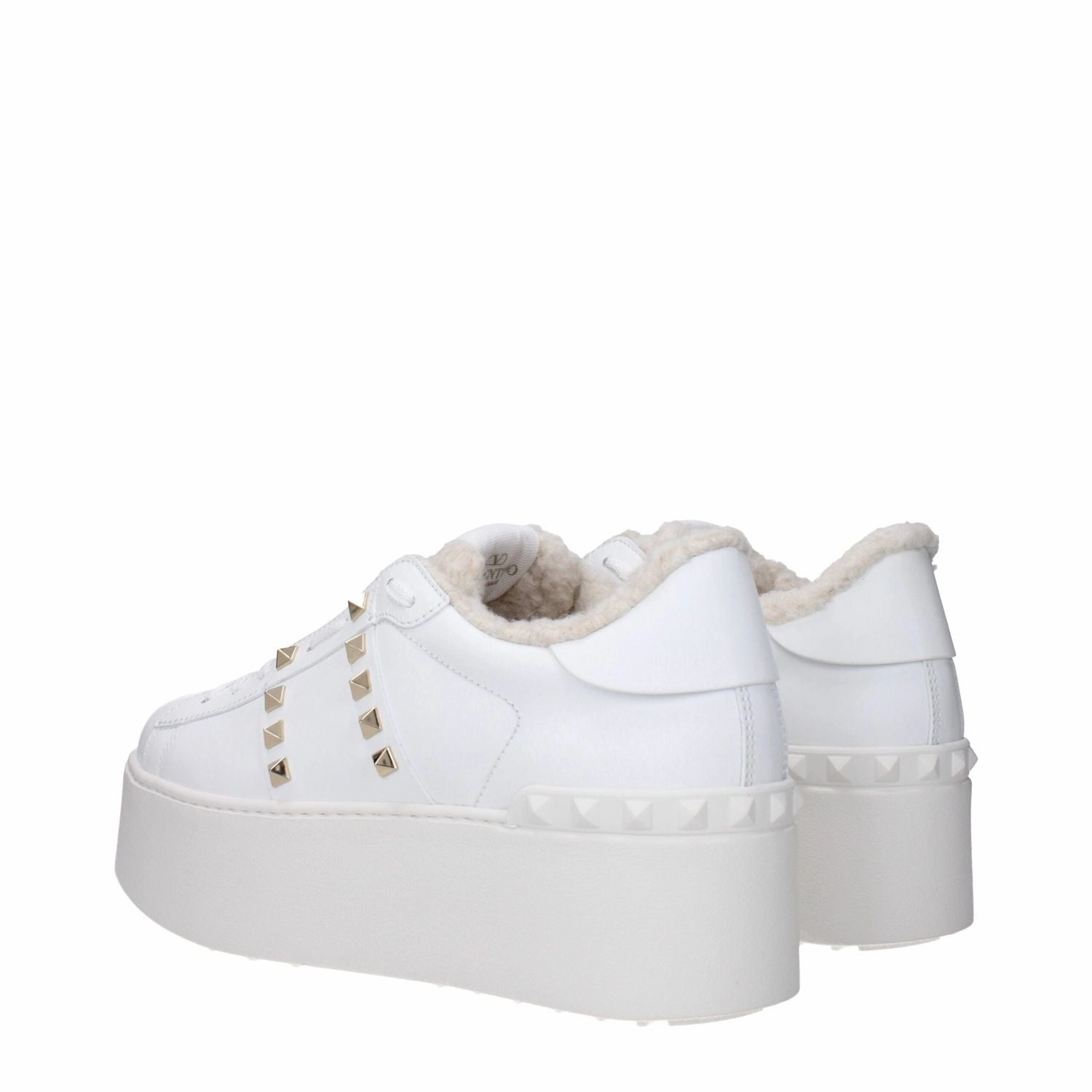 Valentino Garavani White Leather Platform Sneakers Best Sneakers To Wear With Jeans