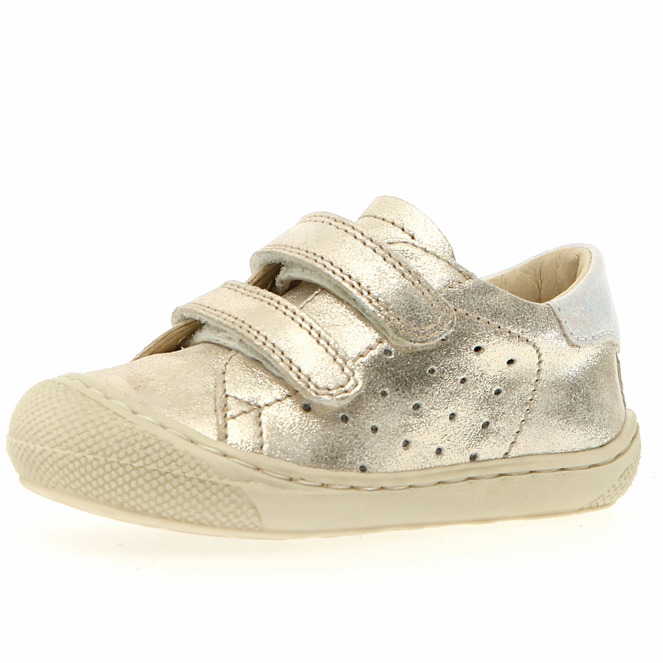 Casual Suede Naturino Girl's Cocoon Low 3 Vl Casual Shoes - Platinum / White